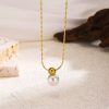 Golden pendent with locket