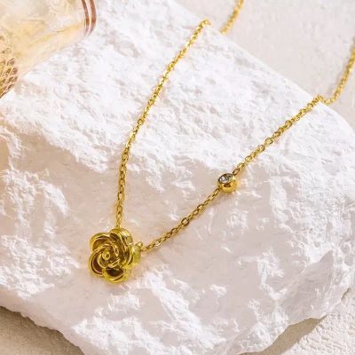 Golden pendent with locket