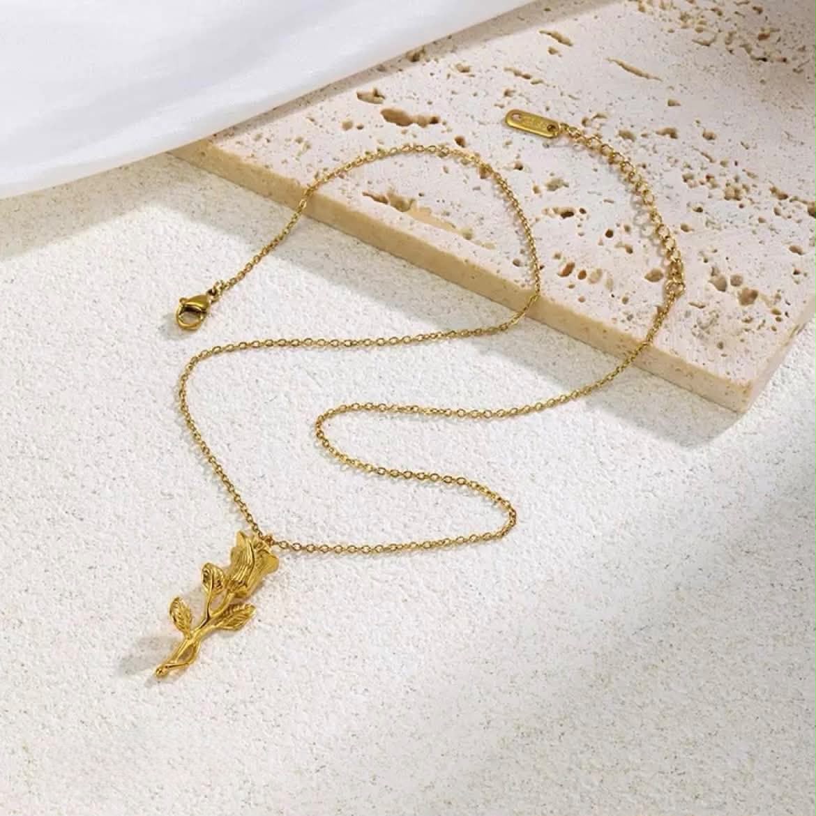 Golden pendent with locket
