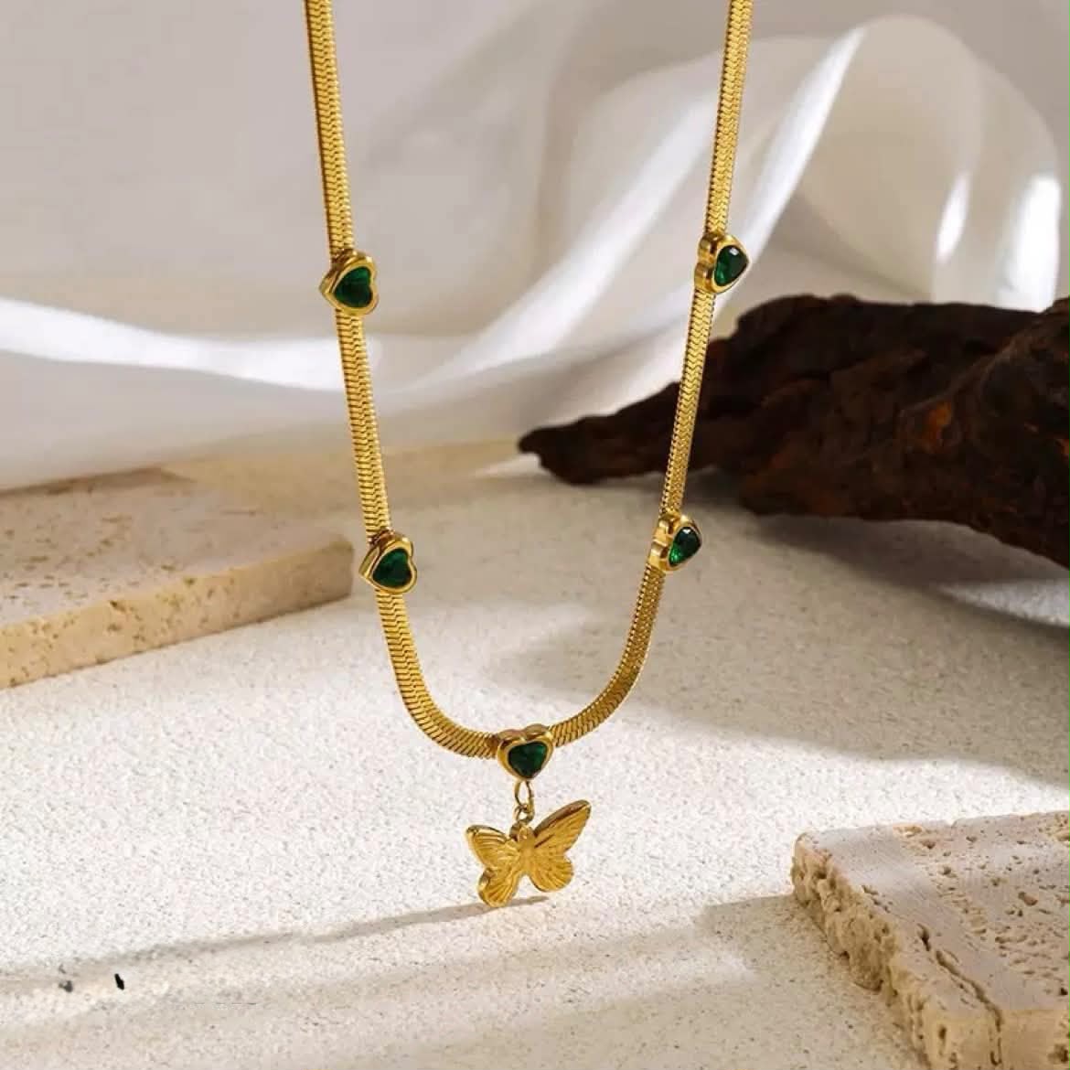 Golden pendent with locket