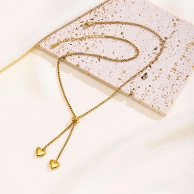 Golden pendent with locket