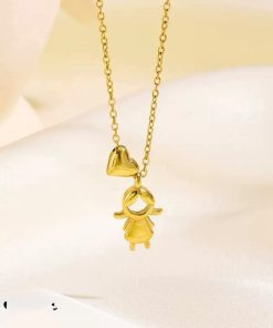 golden pendent with locket