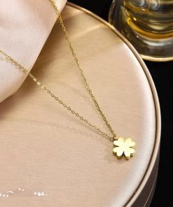 Golden pendent with locket