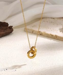 Golden chain with locket