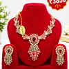 Ruby Cascade Bridal Necklace & Earring Set