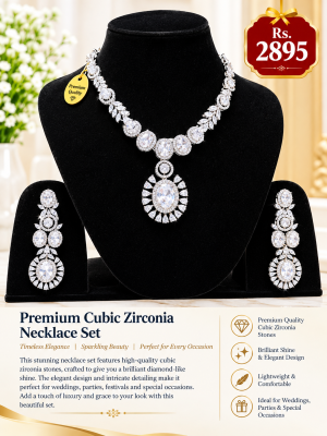 Premium Cubic Zirconia Necklace Set