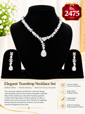 Elegant Teardrop Necklace Set