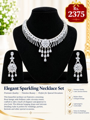 Elegant Sparkling Necklace Set