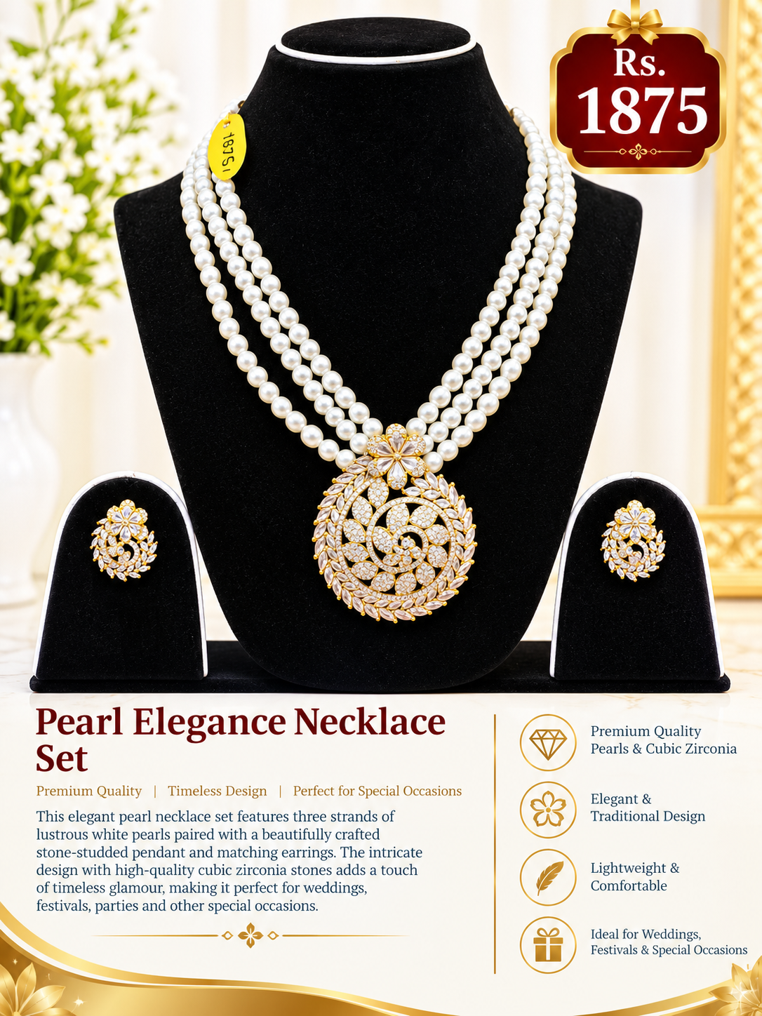 Pearl Elegance Necklace Set